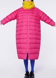 Long Pink Puffer Coat