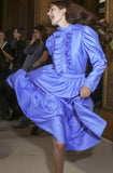 Ruffled Blouse and Skirt Set