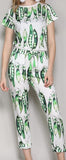 Snap Pea Print Top &  Pant Set