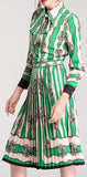 Printed Blouse & Skirt Set