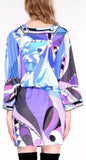 Printed Jersey Silk Shirt-Dress Coverup - DESIGNER INSPIRED FASHIONS