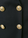 Black Double-Breasted Sleeveless Waistcoat Dress - DESIGNER INSPIRED FASHIONS