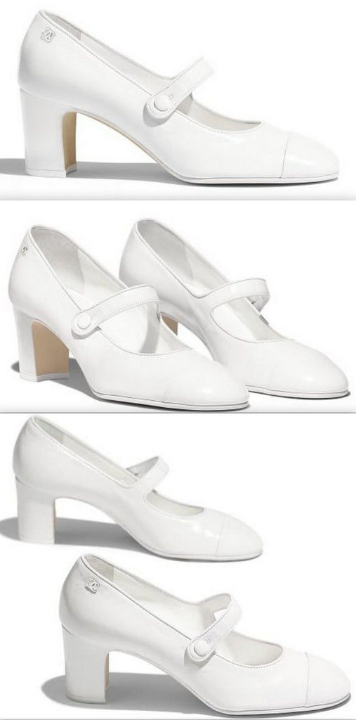 Calfskin Pumps, White