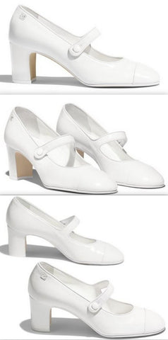 Calfskin Pumps, White
