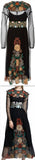 Black Floral-Embroidered Mesh Midi Dress - DESIGNER INSPIRED FASHIONS