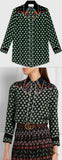 Four Leaf Clover Silk Shirt