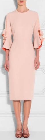 Lavette Bow Sleeves Dress, Pink