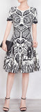 Patterned Sleeveless Knit Dress