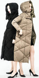 Reversible Down Coat in Black or Khaki - DESIGNER INSPIRED FASHIONS