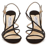 'Lynn' 100 Crystal-Embellished Suede Sandals | DESIGNER INSPIRED FASHIONS