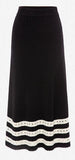 Ribbed Stripe Top and Skirt Set