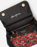 Sicily Floral Bag in Printed Dauphine Leather