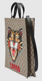 Angry Cat Print GG Supreme Tote - DESIGNER INSPIRED FASHIONS