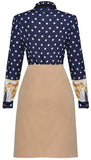Printed Blouse and Button with Zip Embellished Mini Skirt