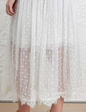 'Oleander' Lattice Silk Dress - DESIGNER INSPIRED FASHIONS