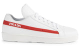 Leather Sneakers with Logo Stripe | DESIGNER INSPIRED FASHIONS