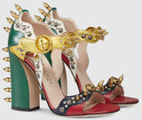 'Malin' Spike Leather Sandals - DESIGNER INSPIRED FASHIONS