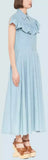 Light Bleached Ruffle Denim Dress | DESIGNER INSPIRED FASHIONS
