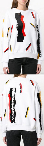 Sequin-Embellished Sweatshirt