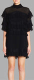 'Piana' Pleated-Ruffled Mini Dress - DESIGNER INSPIRED FASHIONS