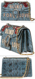 Dionysus embroidered snakeskin shoulder bag - DESIGNER INSPIRED FASHIONS