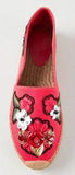 Locket-Flower-Jewel Embroidered Espadrilles-Red - DESIGNER INSPIRED FASHIONS