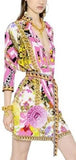 'Psychedelic' Medusa Print Shirt Dress - DESIGNER INSPIRED FASHIONS