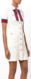 'GG Web Trim' Lace Shirt Dress - DESIGNER INSPIRED FASHIONS