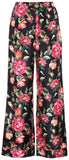 Flowers Printed Twill Pants
