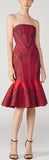 Abstract Geo Jacquard Mermaid Dress