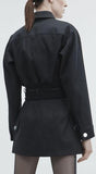 Cropped Utility Jacket and Skirt Set