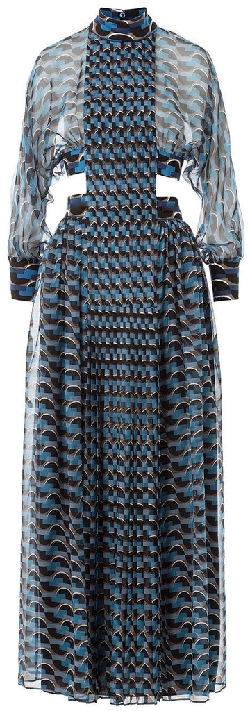 Broken Circle Print Dress - DESIGNER INSPIRED FASHIONS