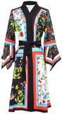 Floral Print Kimono Dress