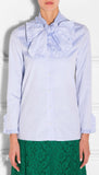 Bow-Tie Ruffle Oxford Shirt - DESIGNER INSPIRED FASHIONS