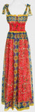 Floral & Tile Print Sun Dress - DESIGNER INSPIRED FASHIONS