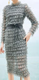 Ruffle Tiered Lace Dress