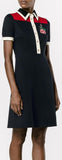 Rose Embroidered Polo Dress - DESIGNER INSPIRED FASHIONS