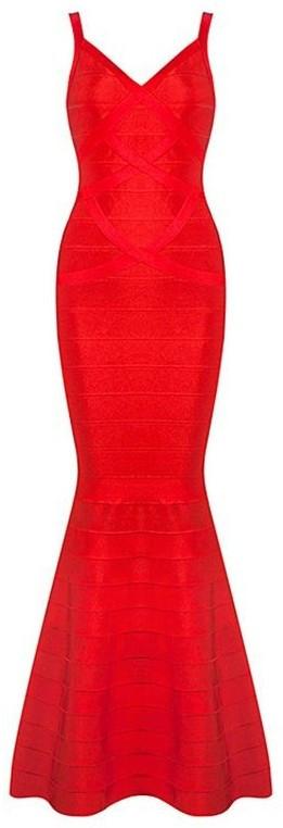 'Kaira' Bandage Maxi Dress-Red - DESIGNER INSPIRED FASHIONS