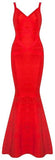 'Kaira' Bandage Maxi Dress-Red - DESIGNER INSPIRED FASHIONS