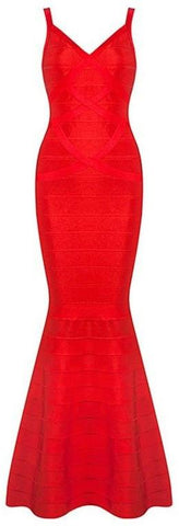 'Kaira' Bandage Maxi Dress-Red - DESIGNER INSPIRED FASHIONS