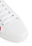 Leather Sneakers with Logo Stripe | DESIGNER INSPIRED FASHIONS