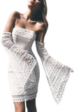 Macrame Lace Dress, White