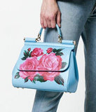 Sicily Roses Printed Tote