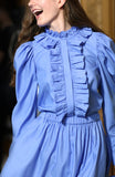 Ruffled Blouse and Skirt Set
