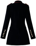 Black Velvet Military Jacket