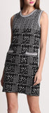 Intarsia Knit Silk and Cashmere Blend Tank-Dress