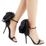 Peony Sandals - Black, Nude/Pink, Red