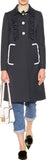 Black Ruffled Coat