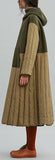 Hooded Wool & Puffer Down Coat