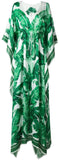 Banana Leaf Print Kaftan Dress - DESIGNER INSPIRED FASHIONS